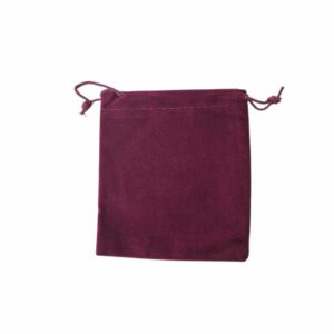 Pochon 10x12 cm bordeau en velour