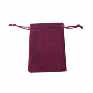 Pochon 5x7 cm bordeau en velours
