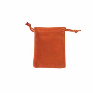Pochon 5x7 cm orange en velours