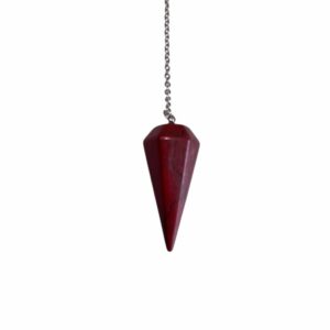 Pendule conique Jaspe Rouge