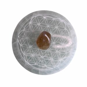 Pierre roulée Citrine naturelle brésil A  2 x 3 cm +/-0.5 cm (Vendu à l’unité)