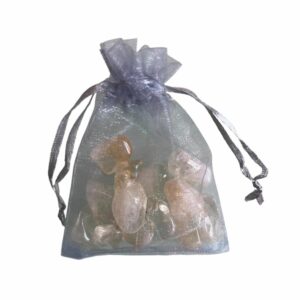 Sachet de 13 Pierres roulées - Citrine chauffée brésil A 1,5 0.3 cm