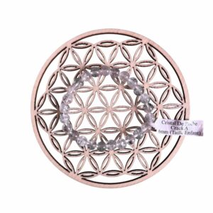 Bracelet boule 06 mm Cristal de roche crack A - TAILLE 0