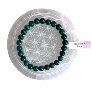 Bracelet boule 08mm Malachite A - TAILLE 1