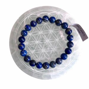 Bracelet boule 08mm lapis lazuli A - TAILLE 1