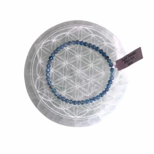 Bracelet boule 04mm aigue marine Brésil AA - TAILLE 1