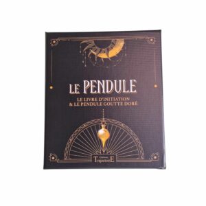 Coffret - le pendule : le livre d'initiation et pendule goutte doré