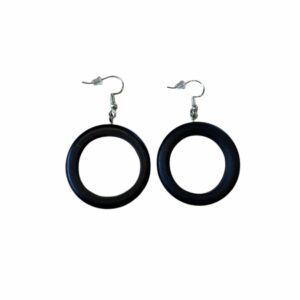 Boucles d'oreilles Anneau en Ébène du Madagascar