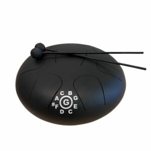 Handpan - Tambour à languette en métal noir