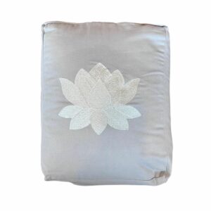 Coussin de méditation lotus rectangulaire coton bio OCS