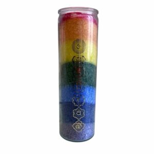 Bougie des 7 chakras aux huiles essentiels - neuvaine